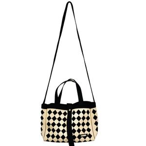 NEW Small Diamond Pattern Tote w/Shoulder Strap